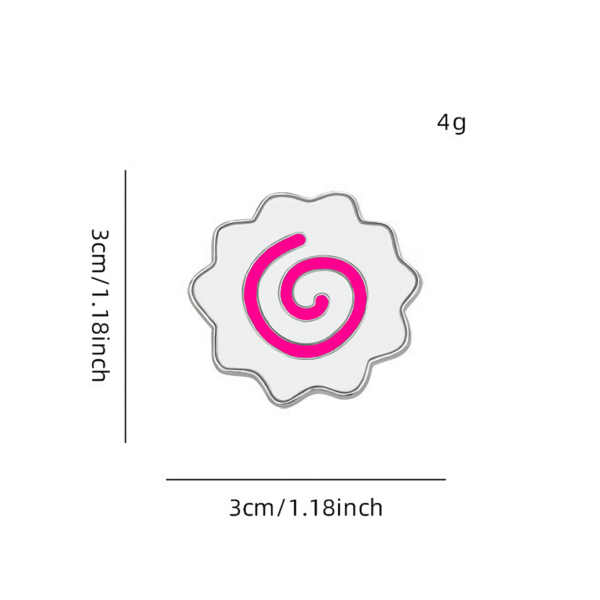 Fish Cake Swirl Enamel Pin