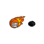 Flaming Game Time Enamel Pin Flaming Game Time Enamel Pin