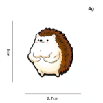 Hedgehog Enamel Pin