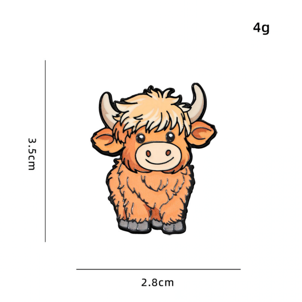 Standing Cow Highland Enamel Pin Standing Cow Highland Enamel Pin