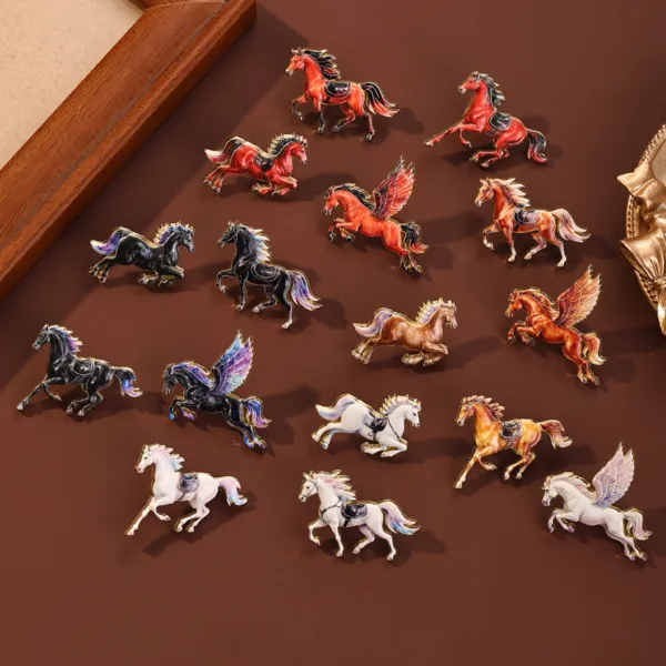 Horse and Pegasus Enamel Pin Collection Horse and Pegasus Enamel Pin Collection