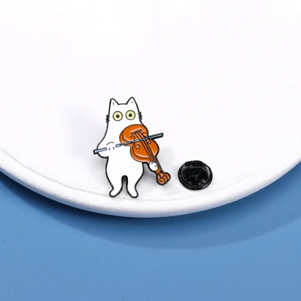 Violin Cat Enamel Pin Violin Cat Enamel Pin