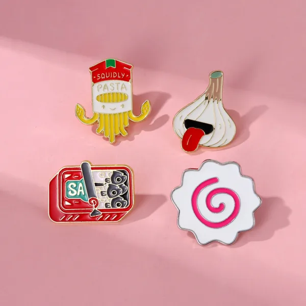 Kawaii Pins on Pink