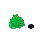 Sitting Muscle Frog Enamel Pin