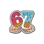 Donut Ice Cream Enamel Pin SIX SEVEN Design