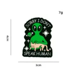 Speak Human Enamel Pin Design