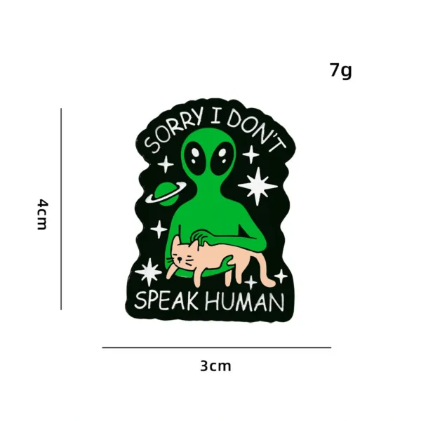 Speak Human Enamel Pin Design