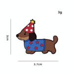 Star Hat Dog Enamel Pin