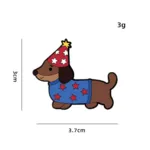 Star Hat Dog Enamel Pin