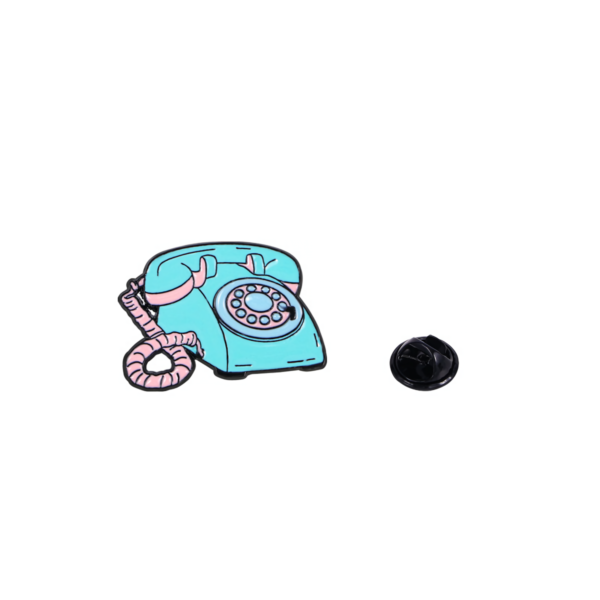 Rotary Telephone Enamel Pin Rotary Telephone Enamel Pin