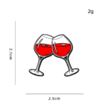 Wine Glasses Enamel Pin Wine Glasses Enamel Pin