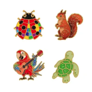 Animal Enamel Pin Set Display Animal Enamel Pin Set Display