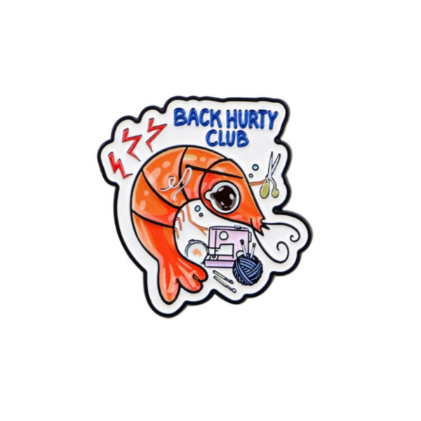 Back Hurty Club Enamel Pin