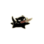 Black Cat Knife Enamel Pin – Variant View Black Cat Knife Enamel Pin – Variant View