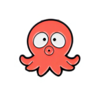Octopus Enamel Pin