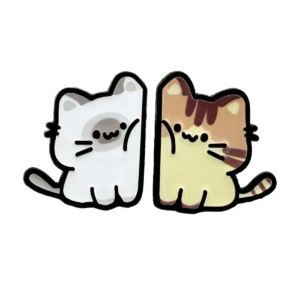 Cute Cat Enamel Pin Set - Main View Cute Cat Enamel Pin Set Main View
