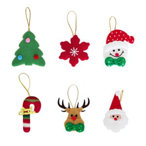 Felt Christmas Hanging Ornaments Complete Set Felt Christmas Hanging Ornaments Complete Set