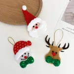 Felt Christmas Ornaments Close Up Detail