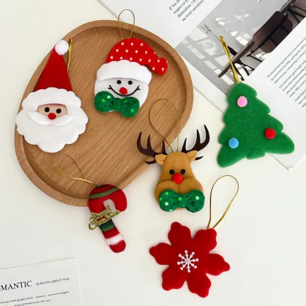 Felt Christmas Ornaments Group Arrangement