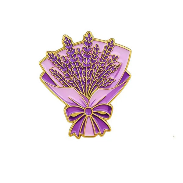 Purple Lavender Enamel Pin